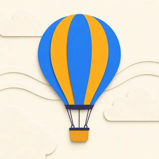 A round blue balloon guides one slow breathing activity on a clear play screen