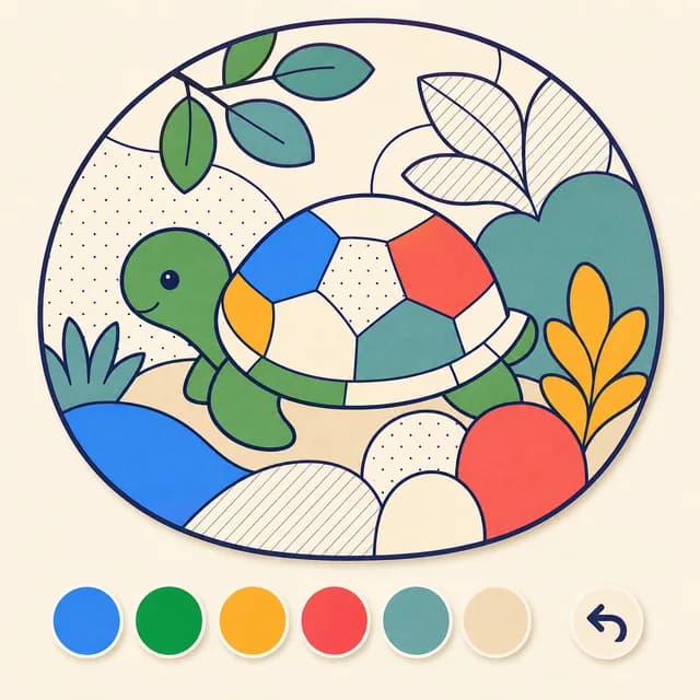 Calm Coloring. Color at your own quiet pace.