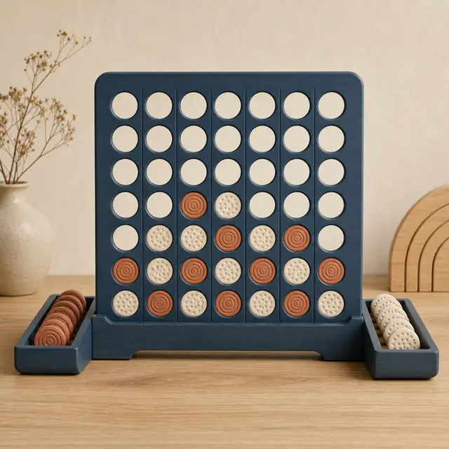 Four in a Row Match. Share one board and complete the line first.