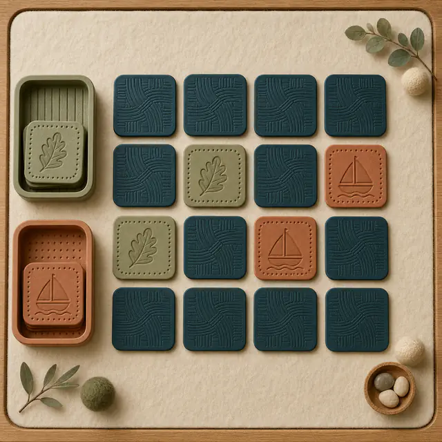 Pair Hunt Match. Take turns finding picture pairs around one shared table.